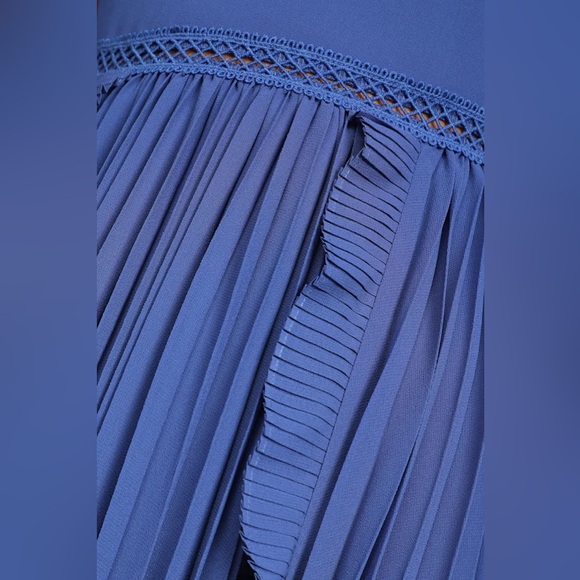 Lulus Never a Dull Moment Royal Blue Tie-Strap Pleated Midi Dress - WORN ONCE - Picture 5 of 10